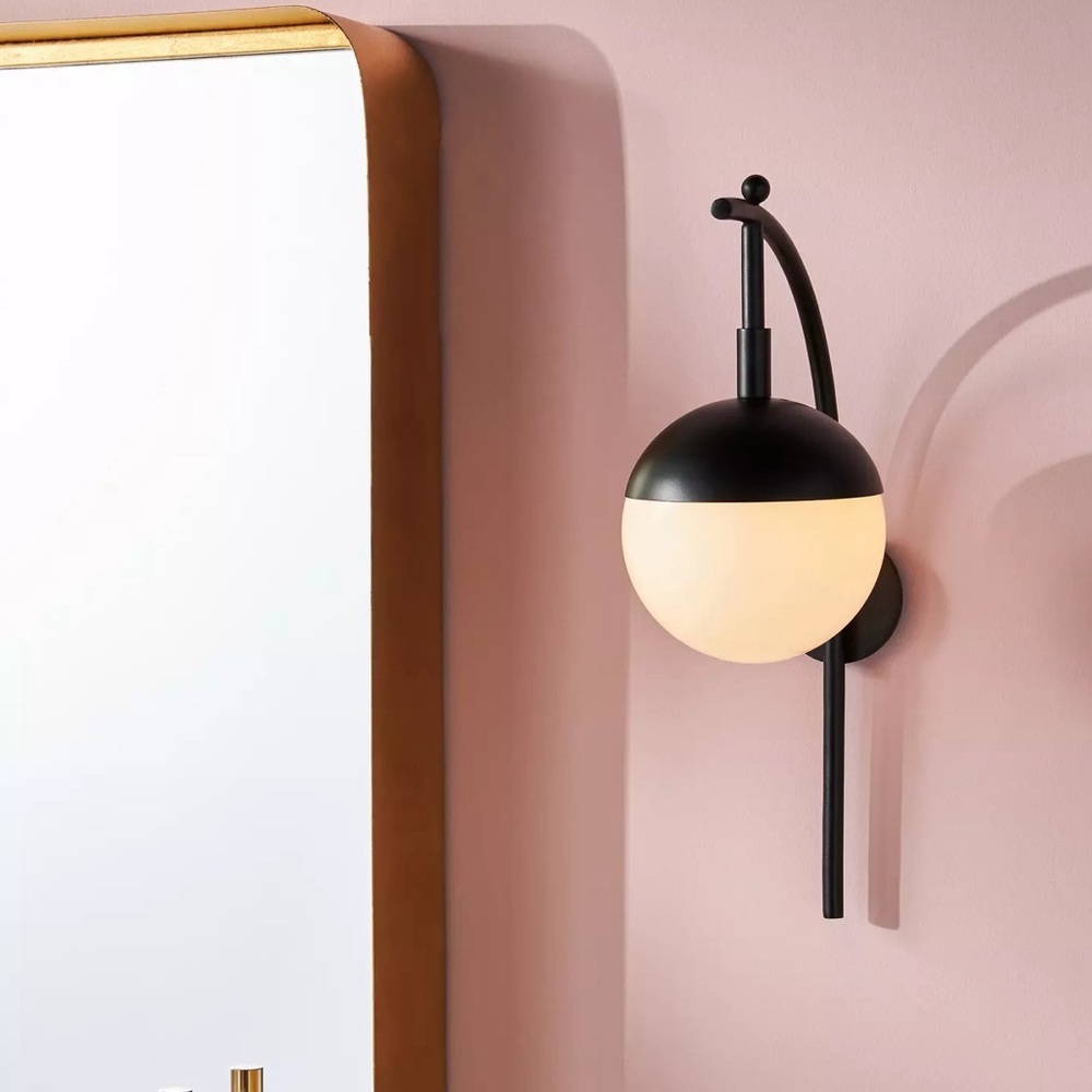 ANTHROPOLOGIE Amelia Sconce in Matte Black